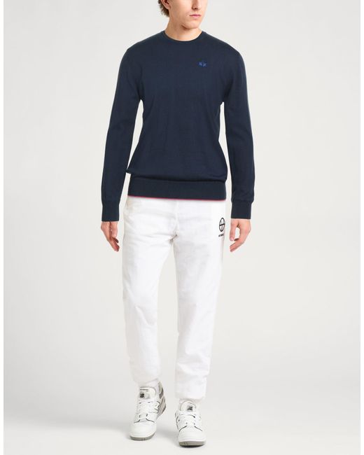 La Martina Blue Sweater Cotton for men