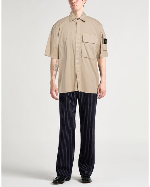 Stone Island Natural Shirt for men