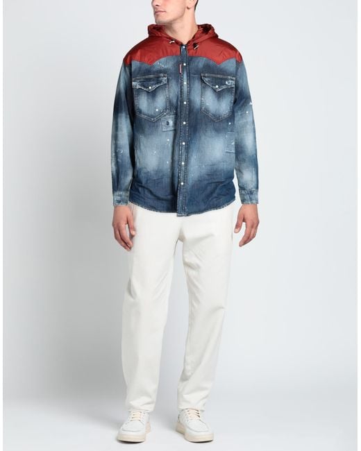 DSquared² Blue Denim Shirt for men