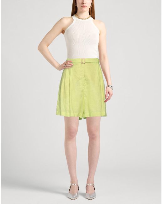 Liviana Conti Yellow Shorts & Bermuda Shorts