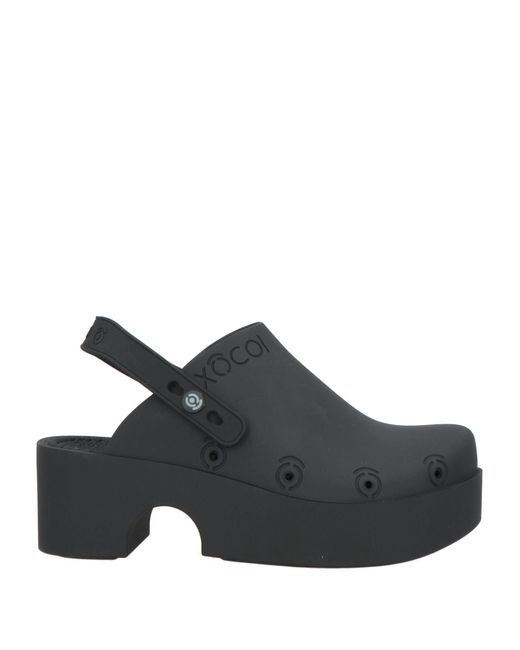 XOCOI Black Mules & Clogs