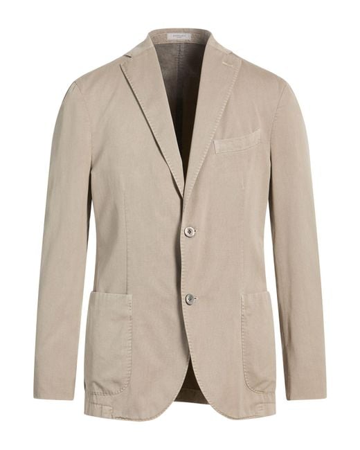 Boglioli Natural Blazer Cotton, Polyamide for men