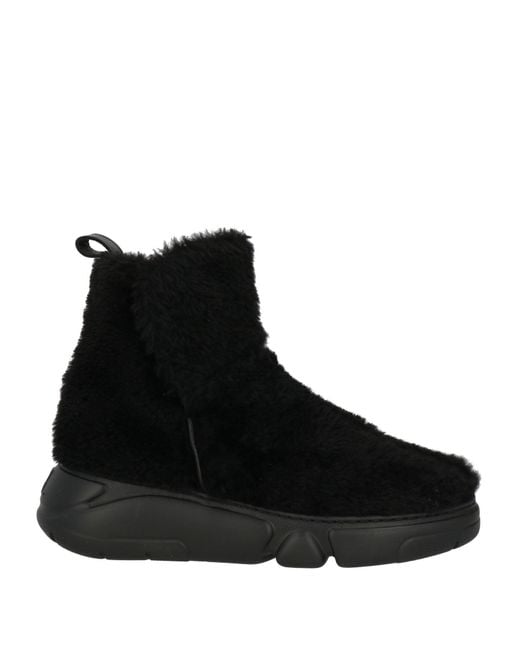 Agl Attilio Giusti Leombruni Black Ankle Boots Shearling