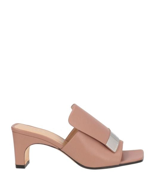 Sergio Rossi Pink Sandals Leather