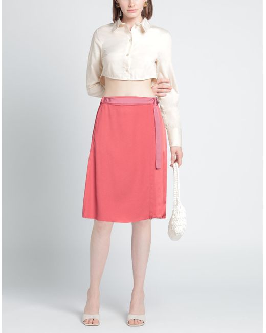 Golden Goose Deluxe Brand Pink Midi Skirt