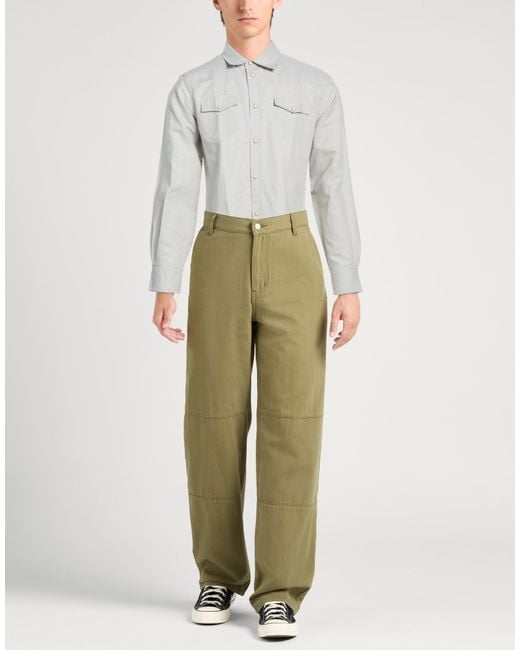 Maison Kitsuné Gray Light Shirt Cotton, Linen for men