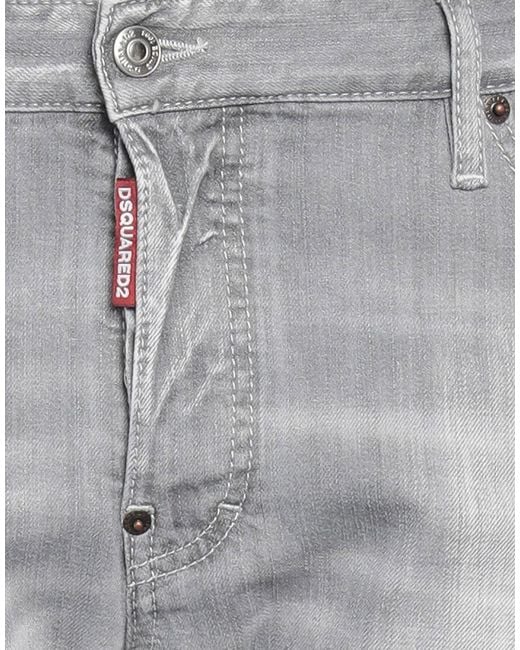 DSquared² Gray Jeans Cotton, Elastane for men