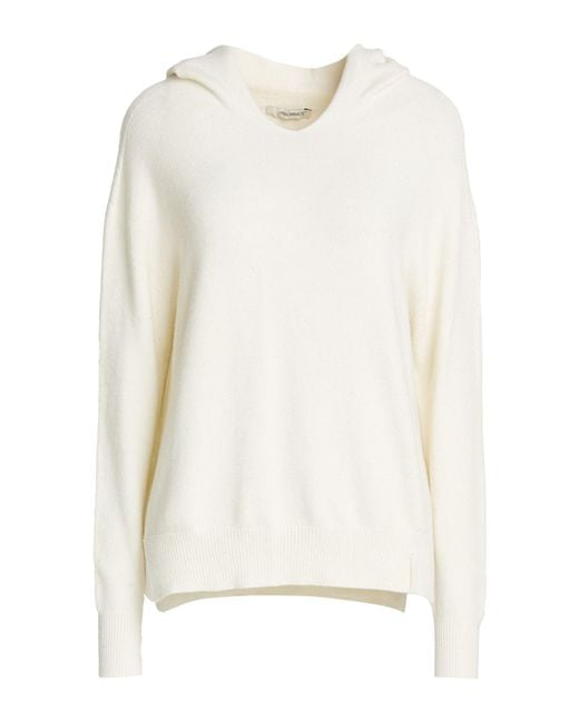 hinnominate White Sweater Viscose, Polybutylene, Polyamide, Elastane