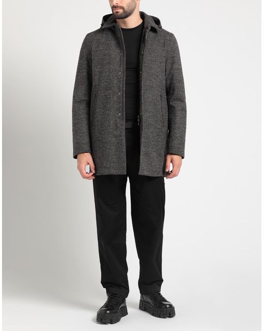 Manteau long Herno pour homme en coloris Gray