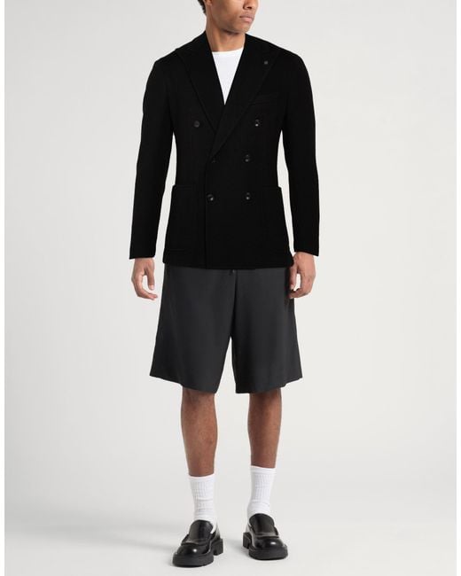 Tagliatore Black Blazer for men