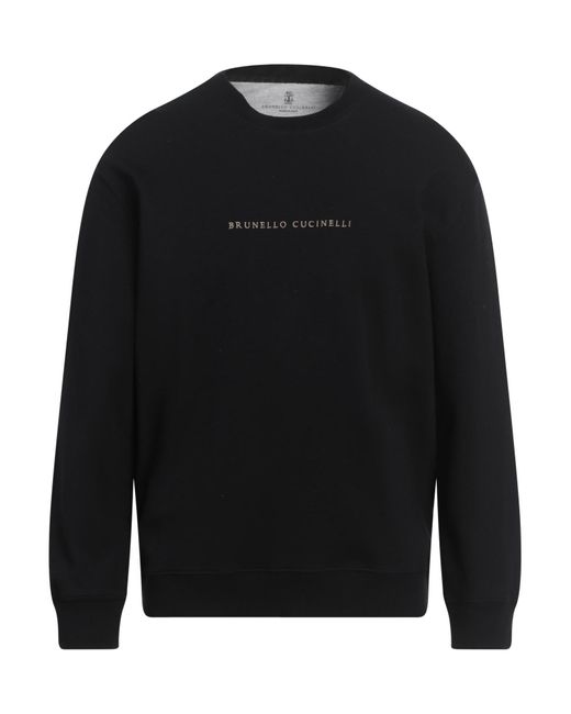 Brunello Cucinelli Black Sweatshirt for men