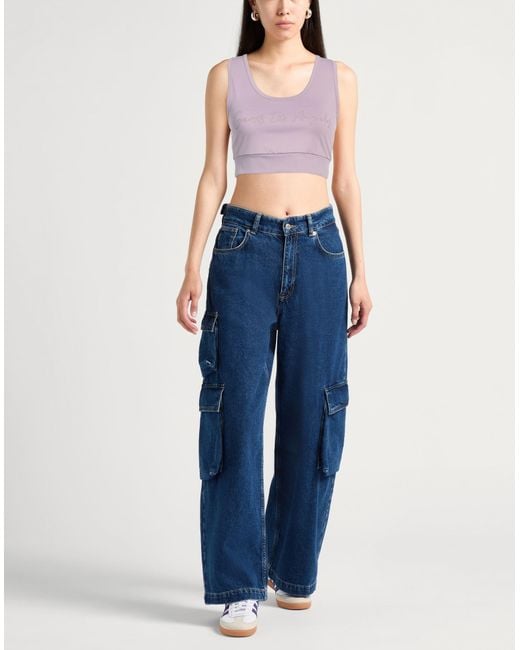 Guess Purple Top Polyester, Elastane