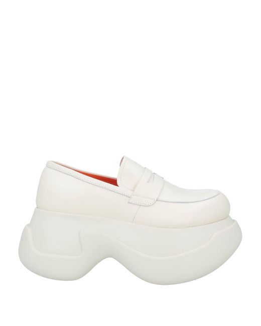 Marni White Mokassin