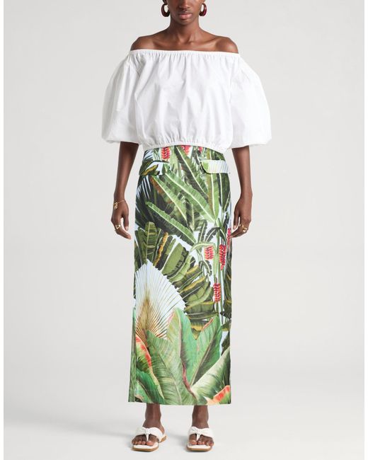 Farm Rio Green Maxi Skirts