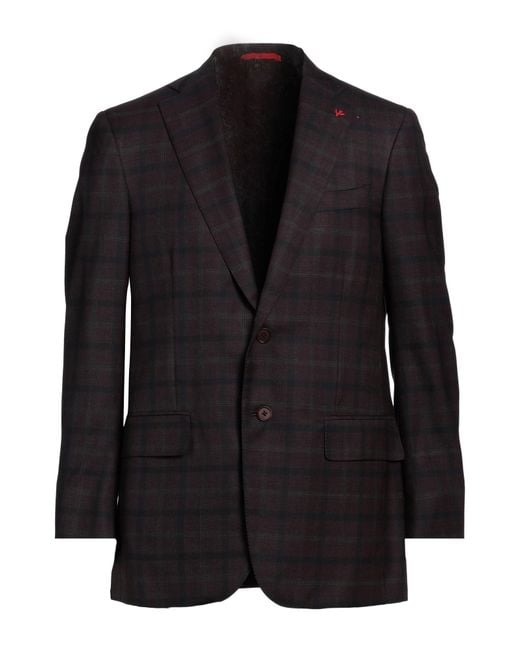 Isaia Black Blazer for men