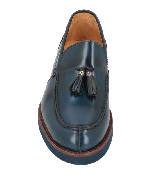 Exton Blue Loafers Leather for men