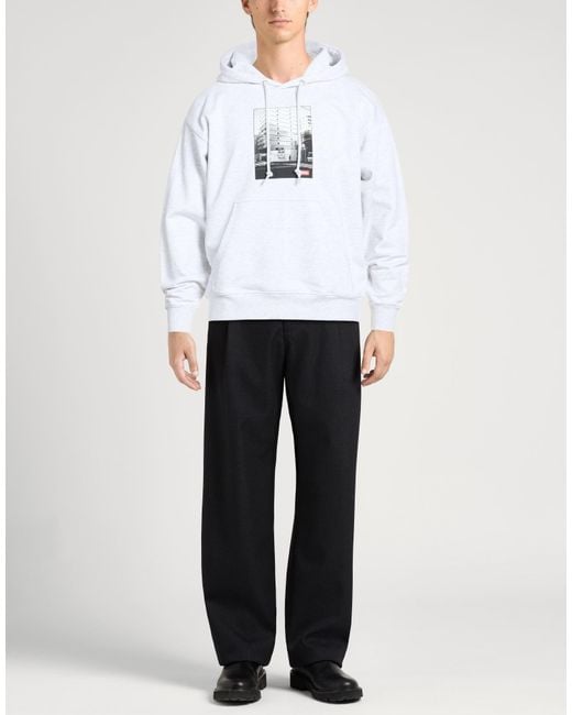 Obey White Light Sweatshirt Cotton, Polyester for men