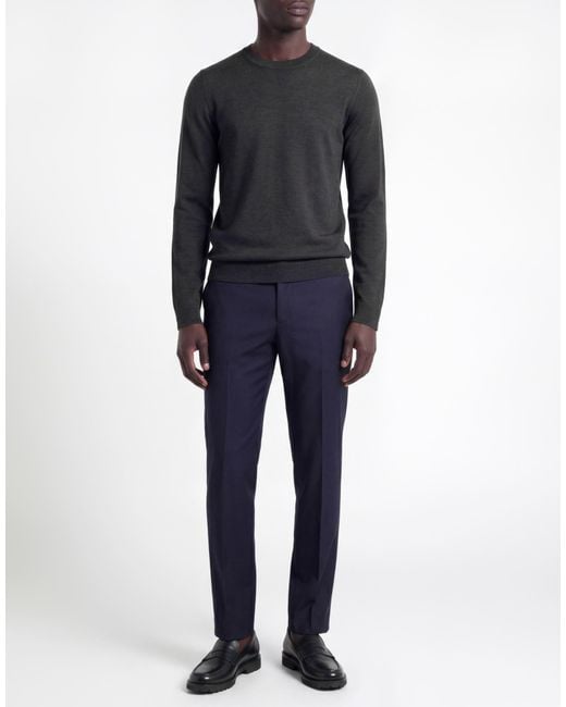 Alpha Studio Black The Fine Essentials Sweater Merino Wool for men