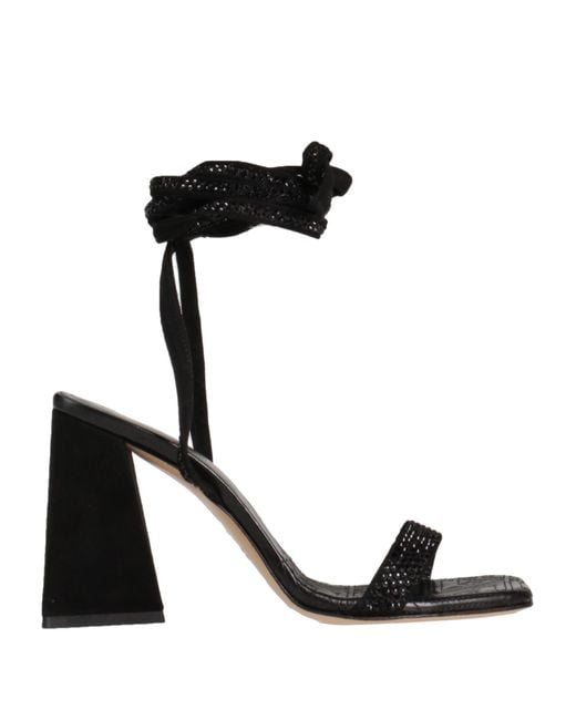 Giampaolo Viozzi Black Sandals