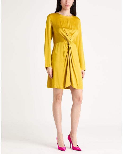 Ottod'Ame Yellow Mini Dress Viscose
