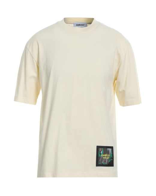 Ambush White Light T-Shirt Cotton, Polyester for men