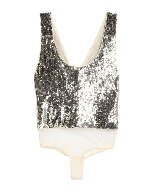 Elisabetta Franchi Metallic Bodysuit
