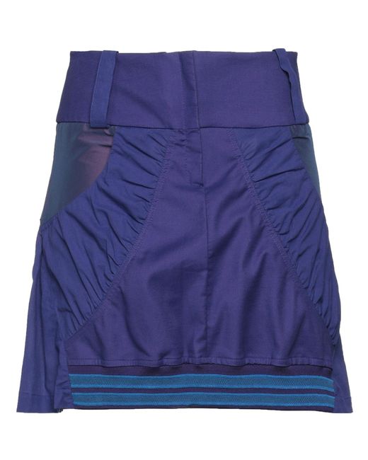 PAULA CANOVAS DEL VAS Blue Mini Skirt