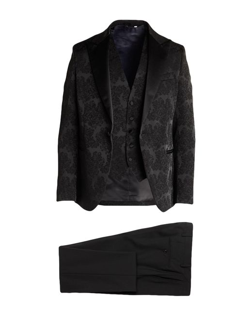 Messagerie Black Suit Viscose, Polyester for men