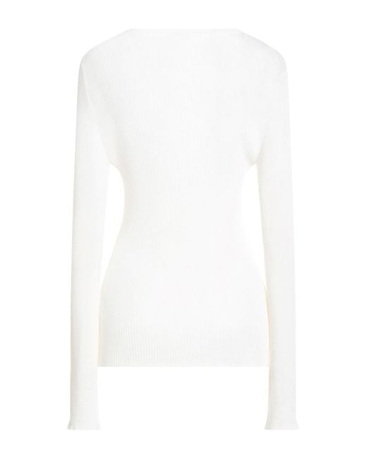 The Row White Ivory Sweater Merino Wool