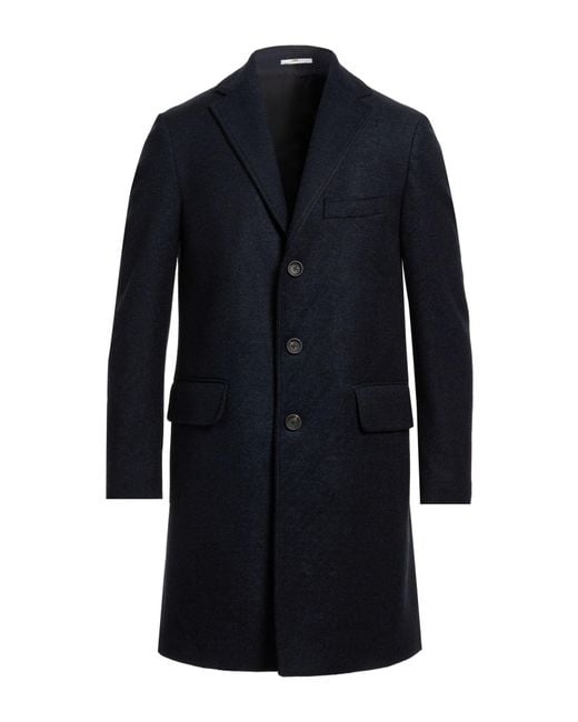 Fradi Blue Coat Viscose, Acrylic, Polyester, Virgin Wool, Elastane for men