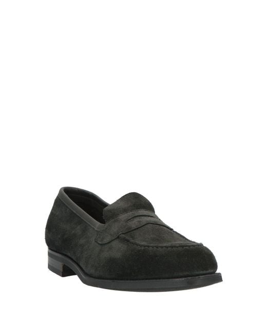 Edward Green Black Loafers Leather for men