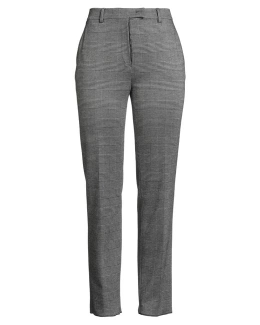 Max Mara Gray Pants Viscose, Cotton, Polyamide, Elastane