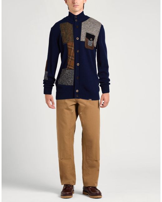 Bob Blue Cardigan Wool, Polyamide for men