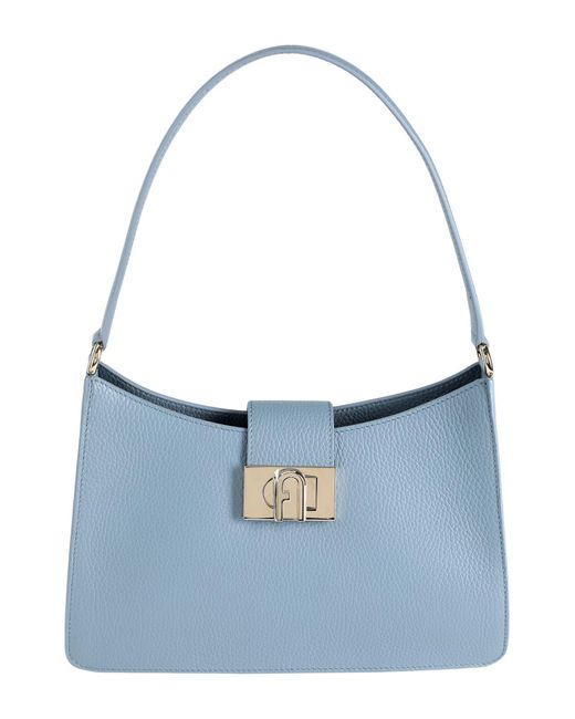 Furla Blue 1927 M Shoulder Bag Soft -- Slate Handbag Leather