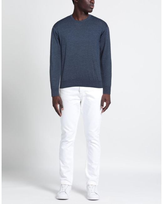 Tsd12 Blue Sweater Merino Wool, Acrylic for men