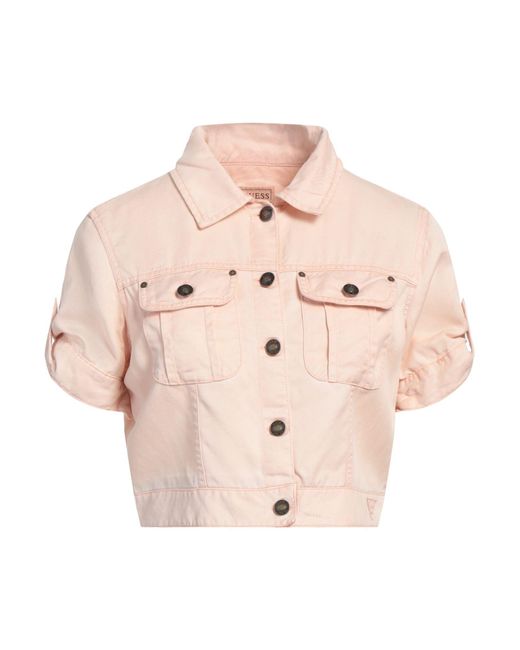 Guess Pink Denim Outerwear Tencel