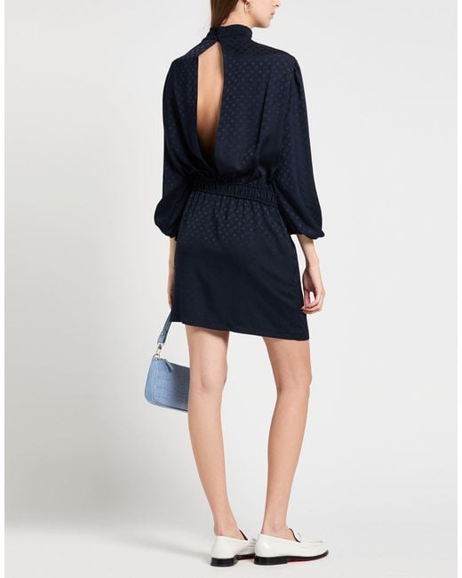 Maje Blue Mini Dress Polyester