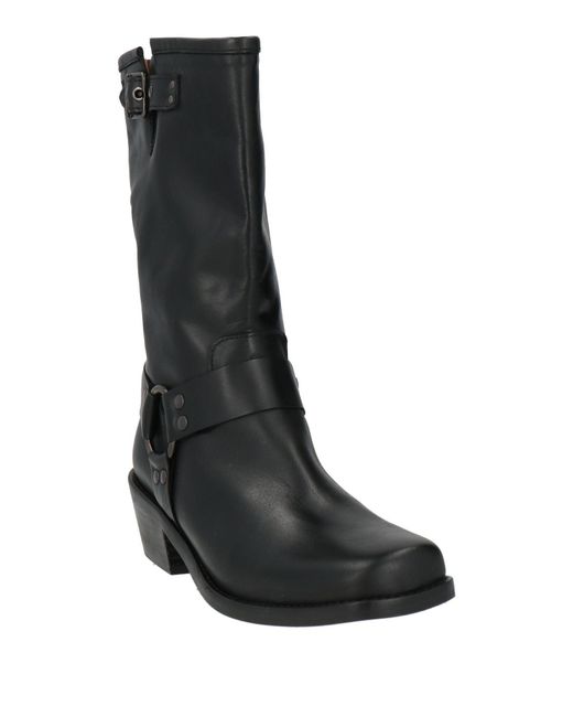 Belang Black Ankle Boots Leather