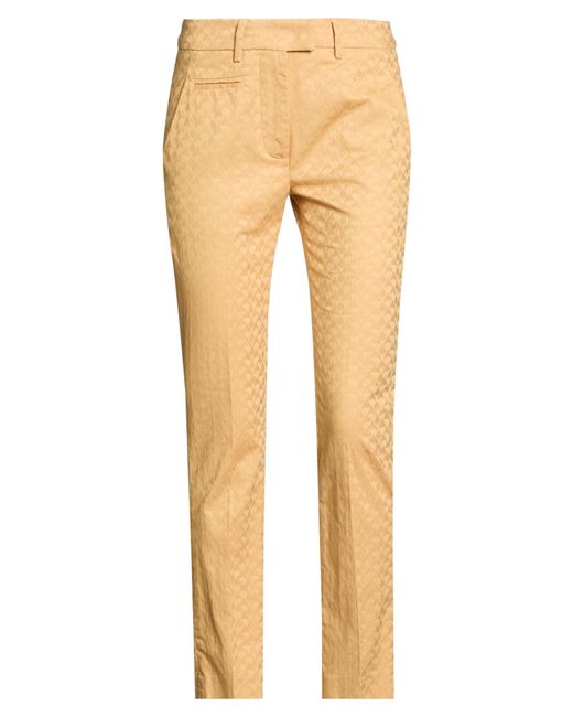 Dondup Natural Camel Pants Cotton, Elastane
