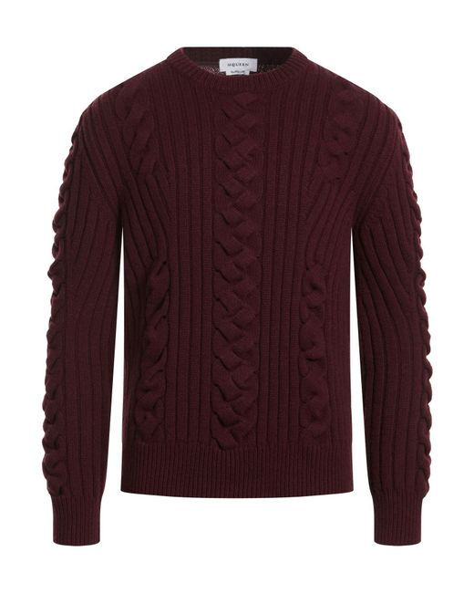 McQueen Red Sweater Wool, Cashmere for men