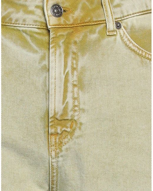 Dondup Metallic Military Denim Shorts Cotton