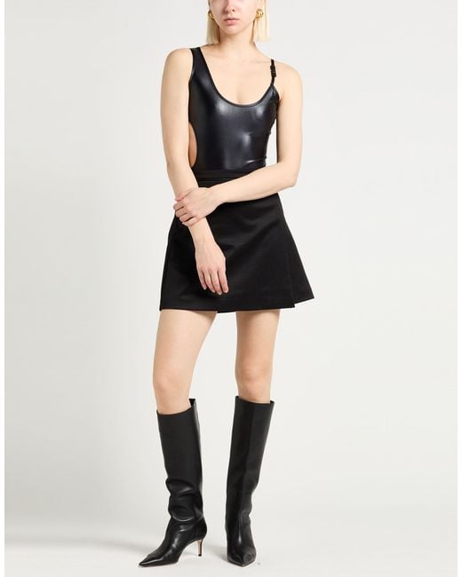 Versace Jeans Couture Black Bodysuit Polyamide, Elastane