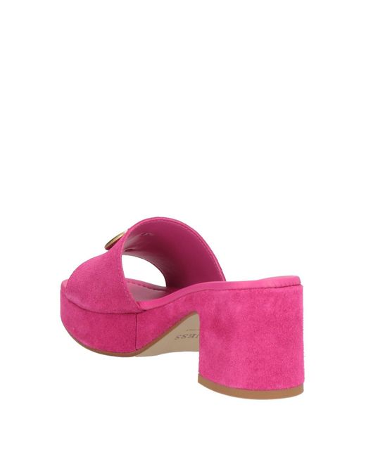 Guess Pink Fuchsia Sandals Leather
