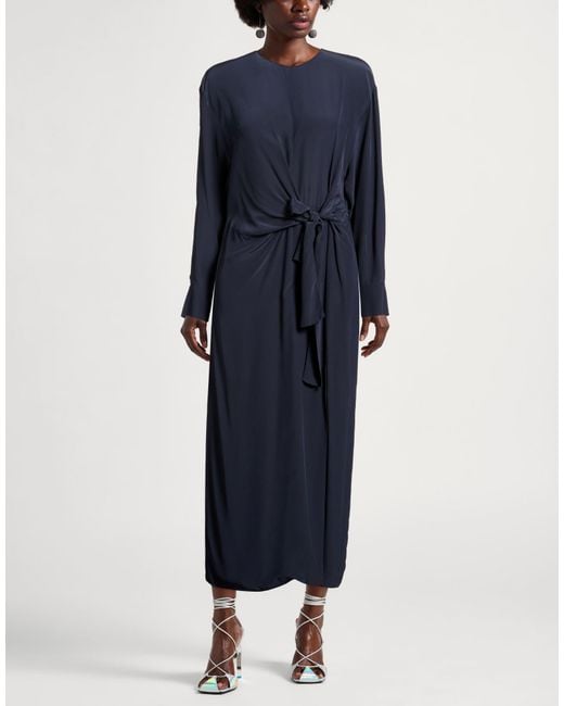 Tela Blue Midi Dress Viscose