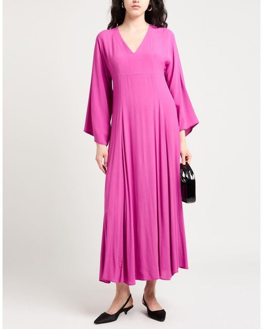 Camicettasnob Pink Maxi Dress Viscose