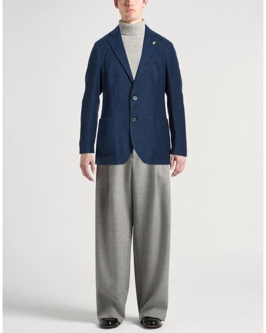 Tombolini Blue Blazer Linen for men