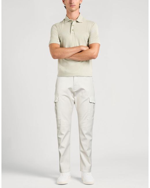Eleventy White Ivory Pants Cotton, Elastane for men