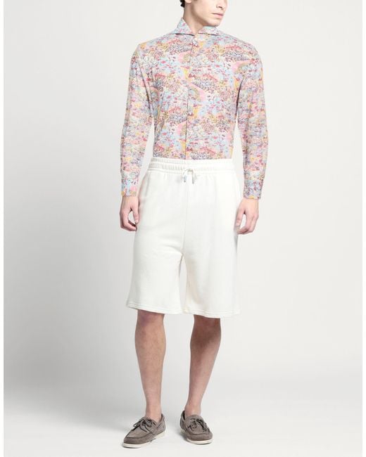 Giannetto Portofino White Sky Shirt Cotton for men
