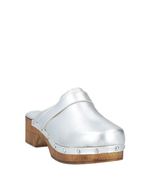 COPENHAGEN White Mules & Clogs