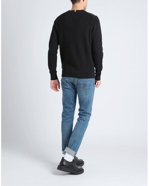 Men's black tommy hilfiger jumper sales